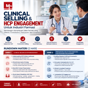 Program training Clinical Selling & HCP Engagement untuk Industri Farmasi